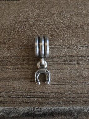 Pandora Silver Horse Shoe Bead Charm